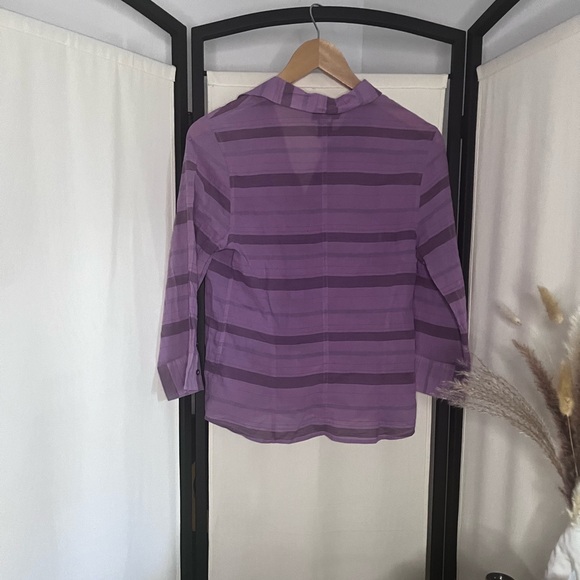 3/$10 Banana Republic Light Purple Button Down Long Sleeve Shirt - Picture 5 of 5